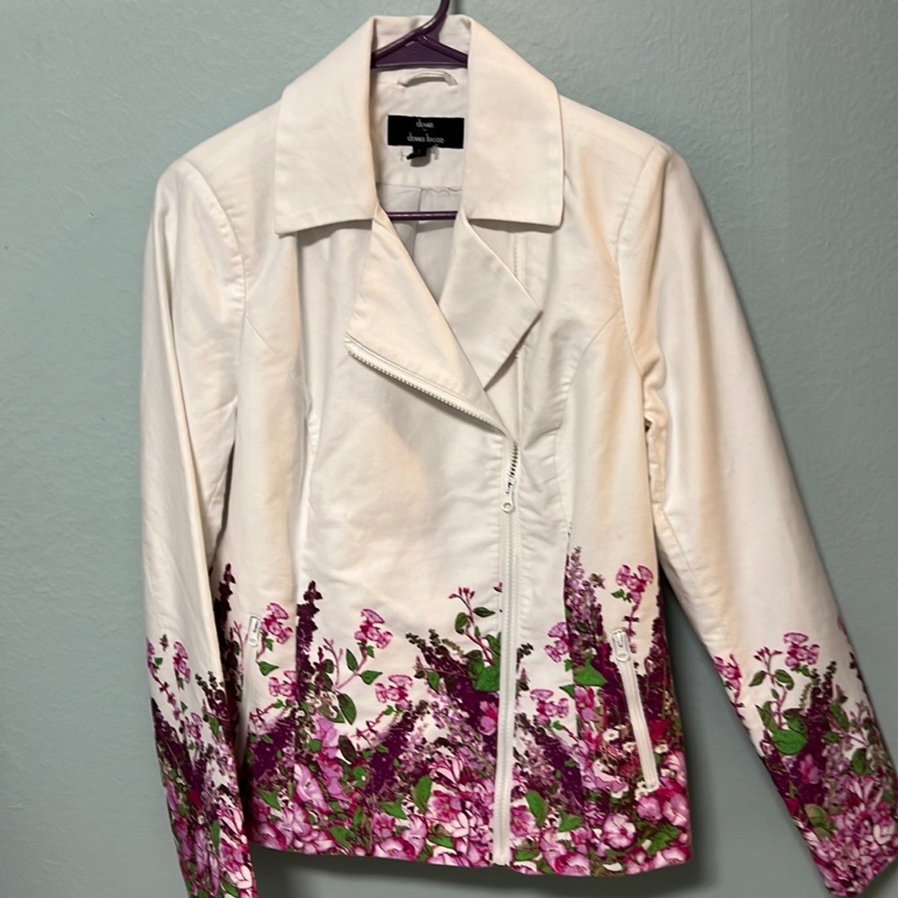 DENNIS BASSO FLORAL MOTORCYCLE JACKET